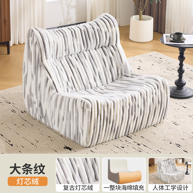 Bean bag chair - single seater, reclining, stress relief, small sofa for home, bedroom, balcony, rental, small apartment, single sofa