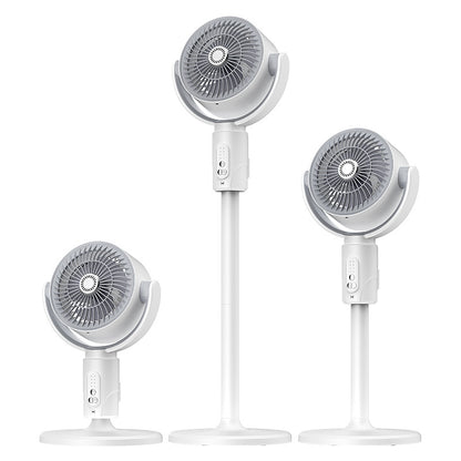 New automatic oscillating air circulator fan, usb rechargeable floor fan, home & outdoor remote control electric fan - cross-border