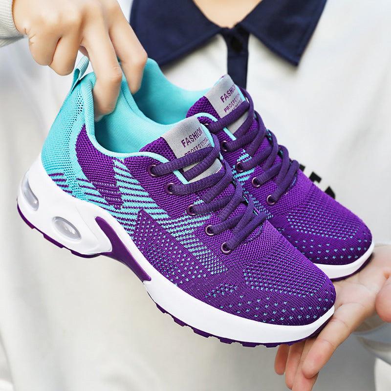 Women's shoes, sneakers, spring collection, plus size, soft sole, cushioned running shoes, mesh breathable casual flats, dropshipping available
