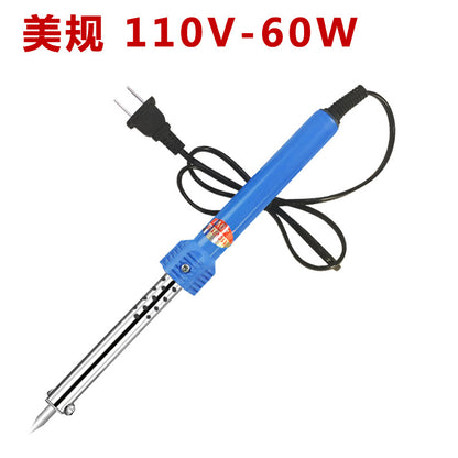 Wholesale 110V60W electric soldering iron US standard 220 external heating type 30 watts national standard EU glue handle multi-purpose pointed nozzle lorie set