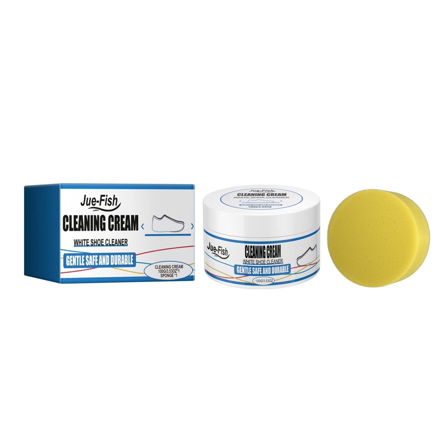 Jue Fish little white shoes cleaning cream, one wipe is white artifact, leave-in sports canvas shoes cleaning to remove stains