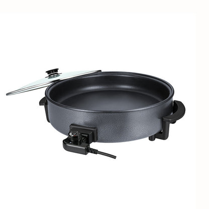 Cross-border electric cooking pot, electric hot pot, non-stick electric hot pot, round hot pot, steaming, frying, non-stick cooking pot, pizza machine