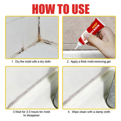 EELHOE Tile mildew remover, bathroom kitchen wall cleaning stain mildew remover gel wall cleaner
