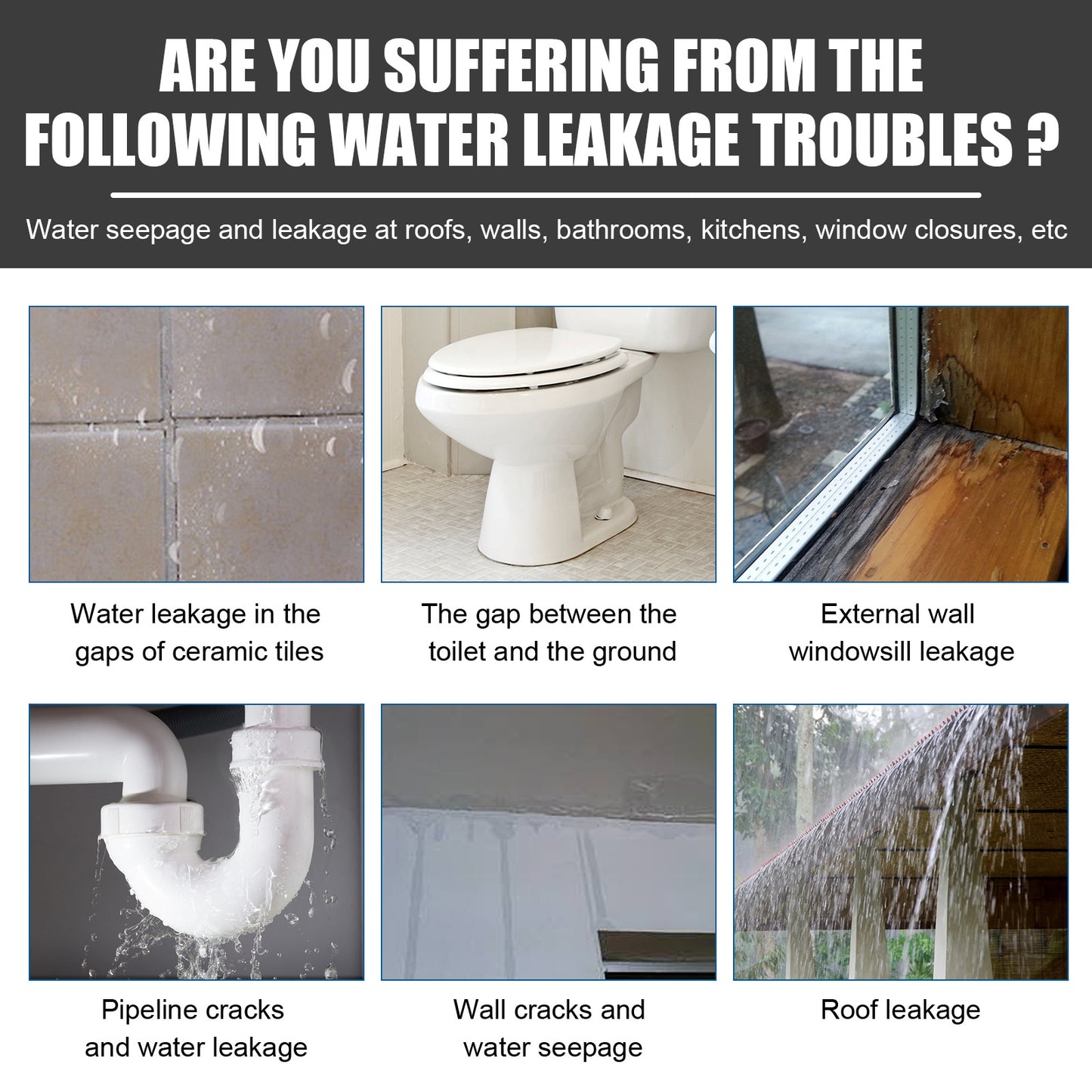 Jaysuing leak repair waterproof glue, house leakage, bathroom exterior wall tile leak-proof household waterproof coating