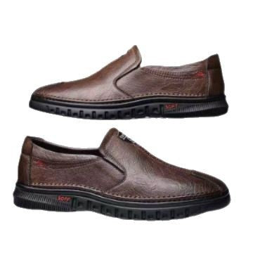 Soft sole leather loafers for men, spring/autumn 2025 new collection, slip-on business driving shoes, cross-border casual leather shoes