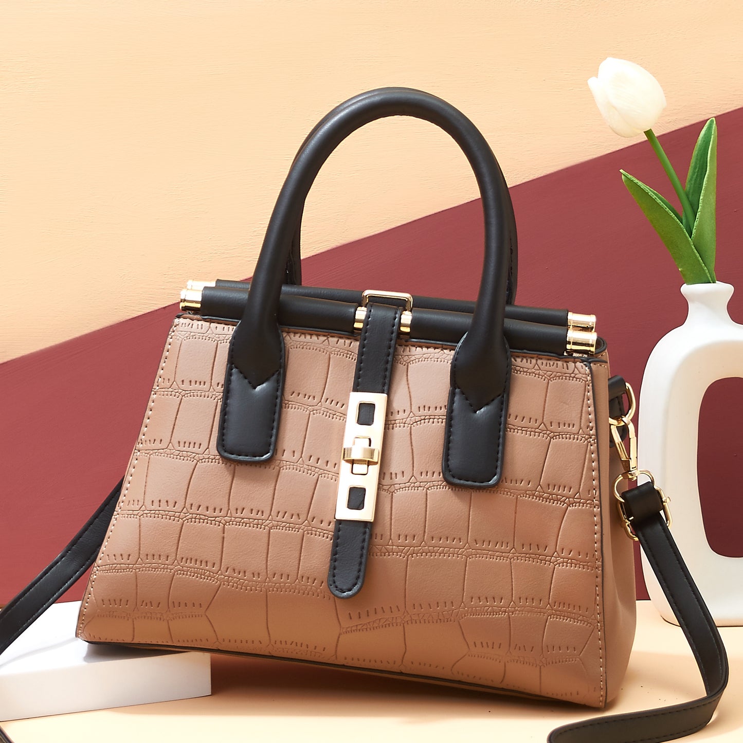 2026 winter new korean style fashionable minimalist popular middle-aged mom bag shoulder bag crossbody bag tote bag - dropshipping available