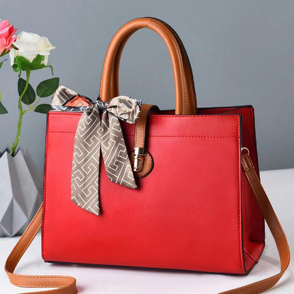 2026 new fashion silk scarf handbag large capacity shoulder bag ladies bag high-end texture crossbody bag - dropshipping available