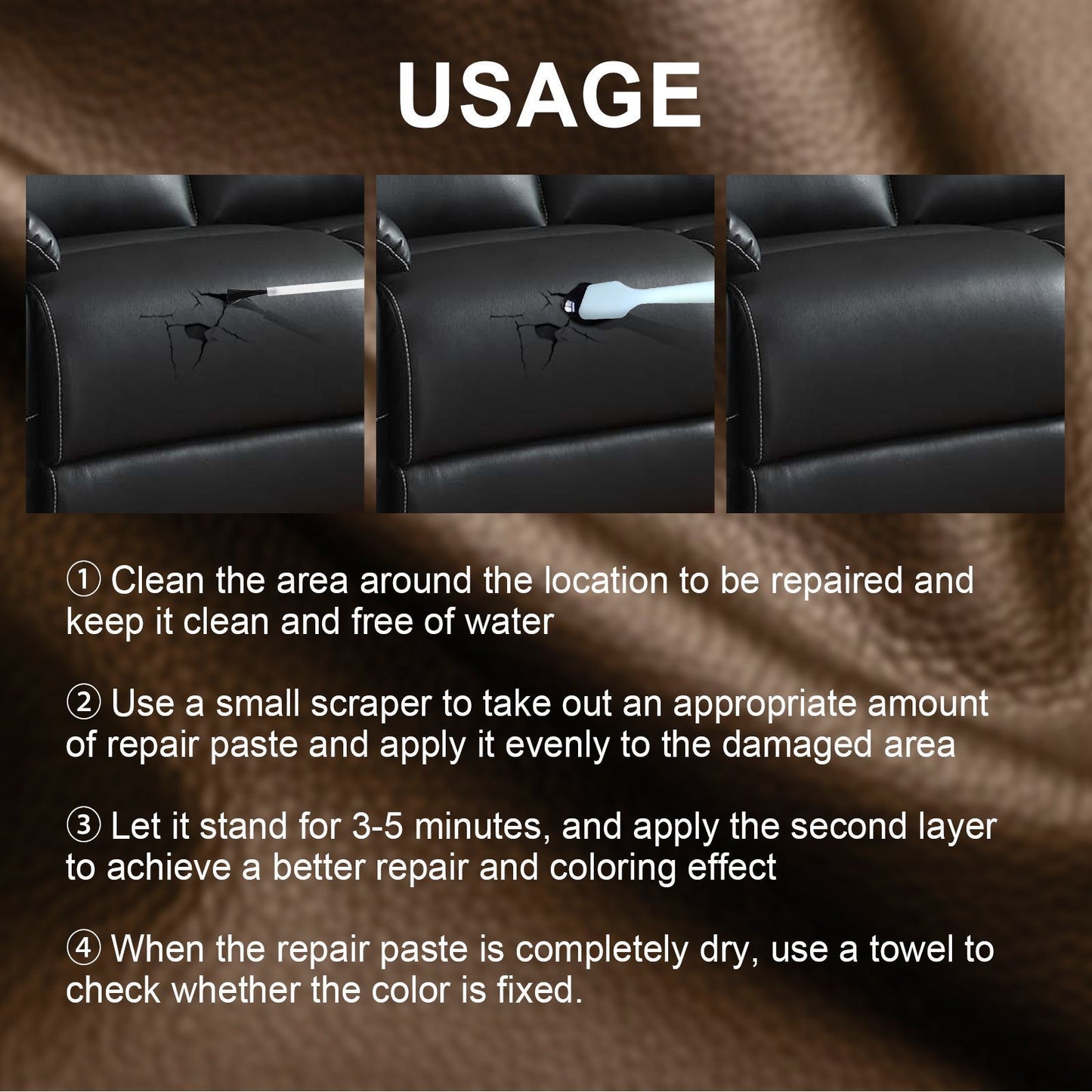 Jaysuing Car Leather Care Complementary Color Leather Bag Leather Shoes Renovated Sofa Leather Cream Leather Repair Cream