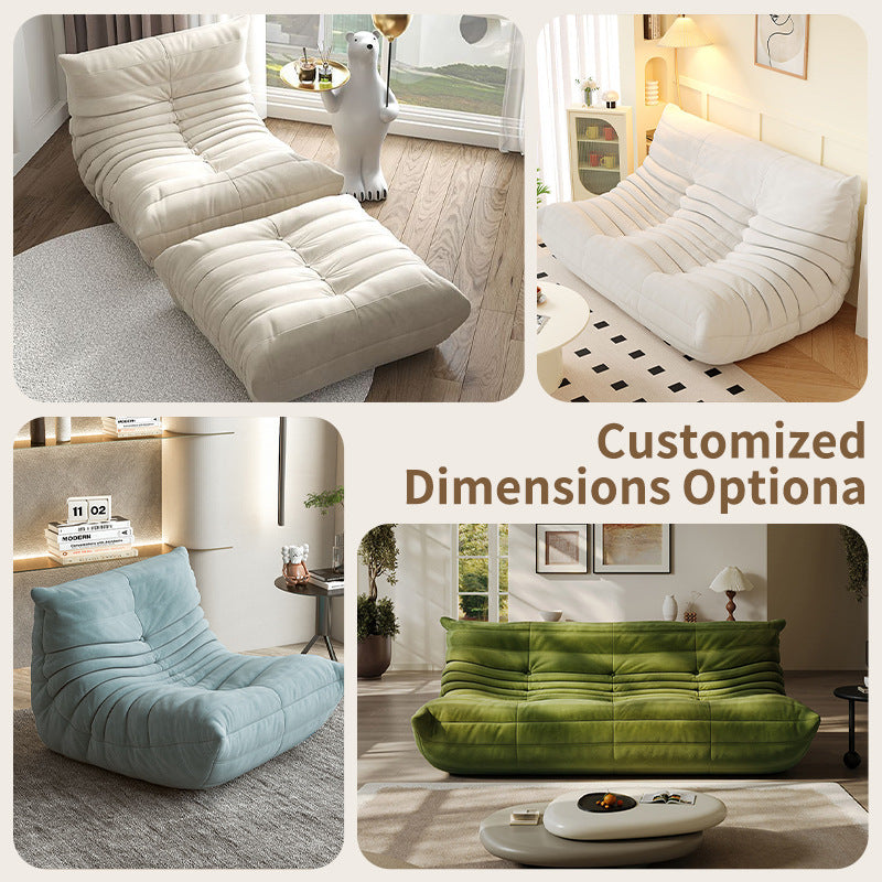 Caterpillar lazy compression sofa living room can sleep and lie down balcony bedroom single and double home casual italian normcore