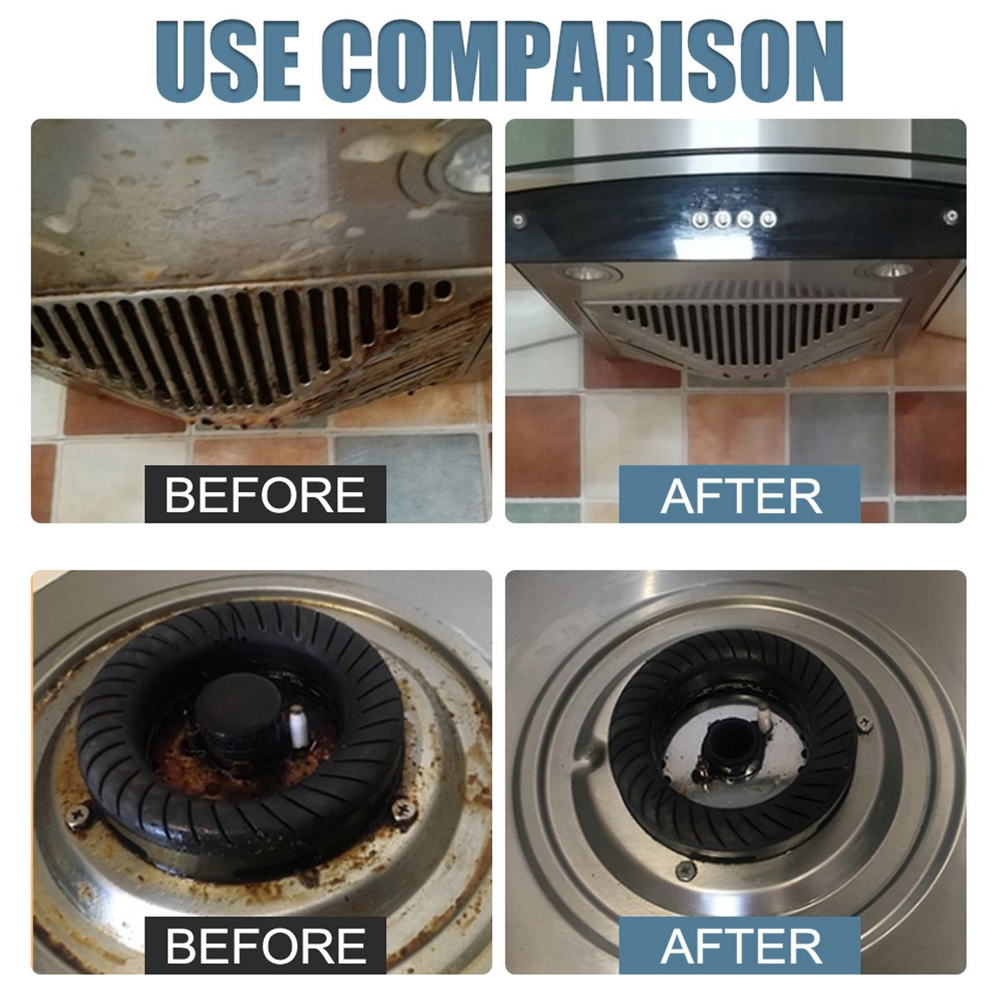 Jaysuing Kitchen range hood Heavy oil cleaning Multifunctional cleaner Tile stove Dissolve oil cleaning