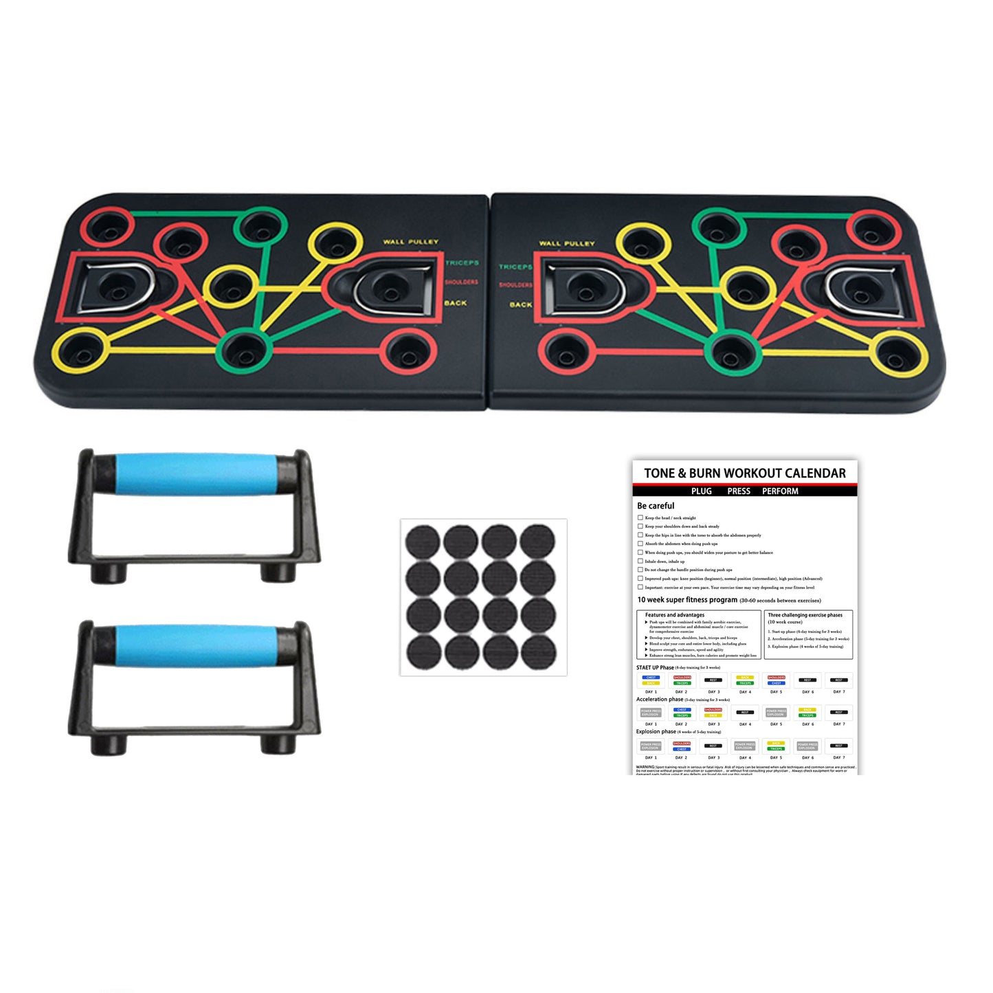 Cross-border multifunctional abdominal push-up board fitness board stand home exercise chest and abdominal muscle fitness equipment set