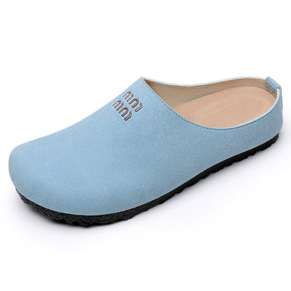 Women's shoesversatilesummernew arrival birkenstock shoescut out fishbone slippersoutwearclassy half slippers breathable sandals