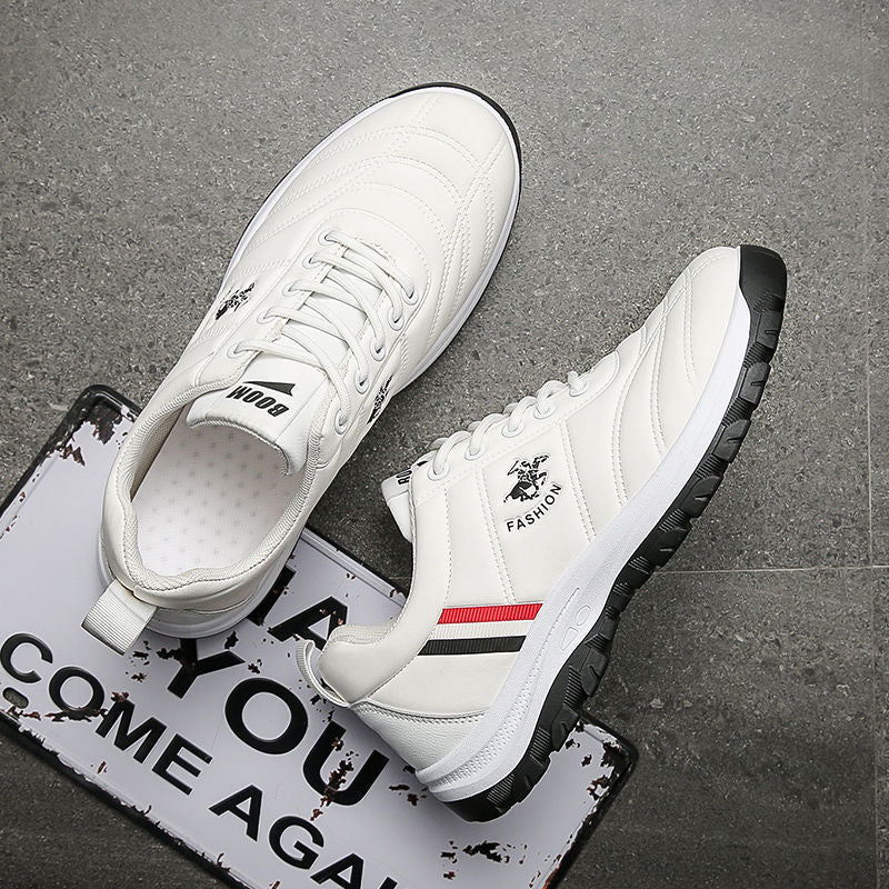 Men's sneakers 2025 new autumn/winter korean style trendy dad shoes low-top chunky sole white shoes soft sole casual shoes for men