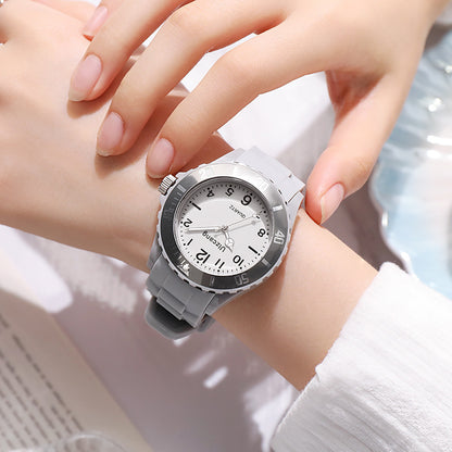 New wish hot-selling fresh sport silicone fashion racing business quartz couple watch wholesale