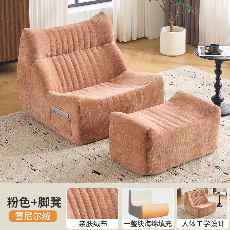 Bean bag chair - single seater, reclining, stress relief, small sofa for home, bedroom, balcony, rental, small apartment, single sofa