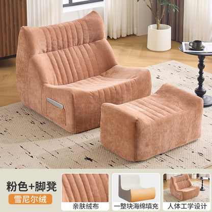 Bean bag chair - single seater, reclining, stress relief, small sofa for home, bedroom, balcony, rental, small apartment, single sofa