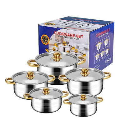 Manufacturer's african export aluminum pot 7-piece set pot aluminum sanding aluminum pot set 7in1