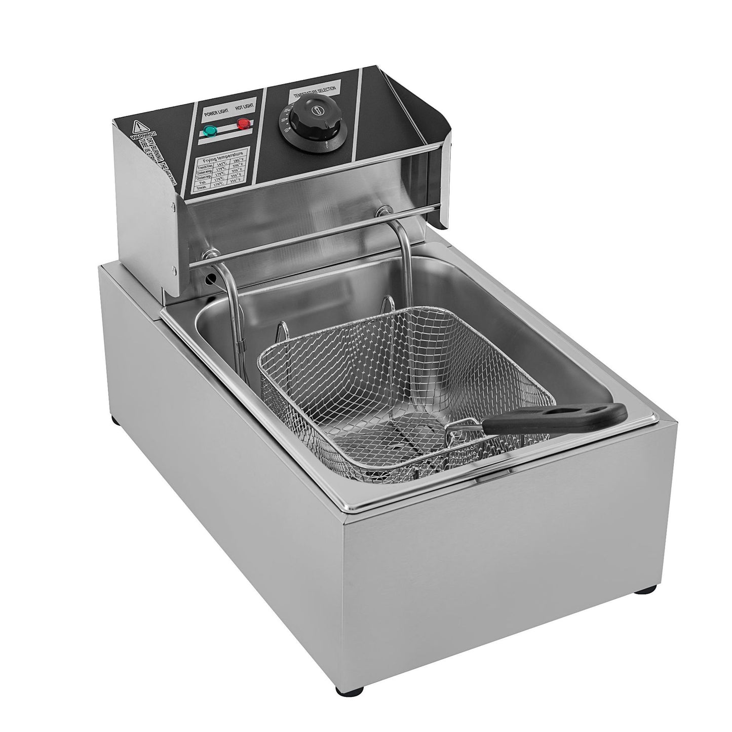 European standard electric deep fryer - commercial grade, large capacity - ideal for french fries, chicken wings, drumsticks, and dough sticks - stainless steel, perfect for street vendors