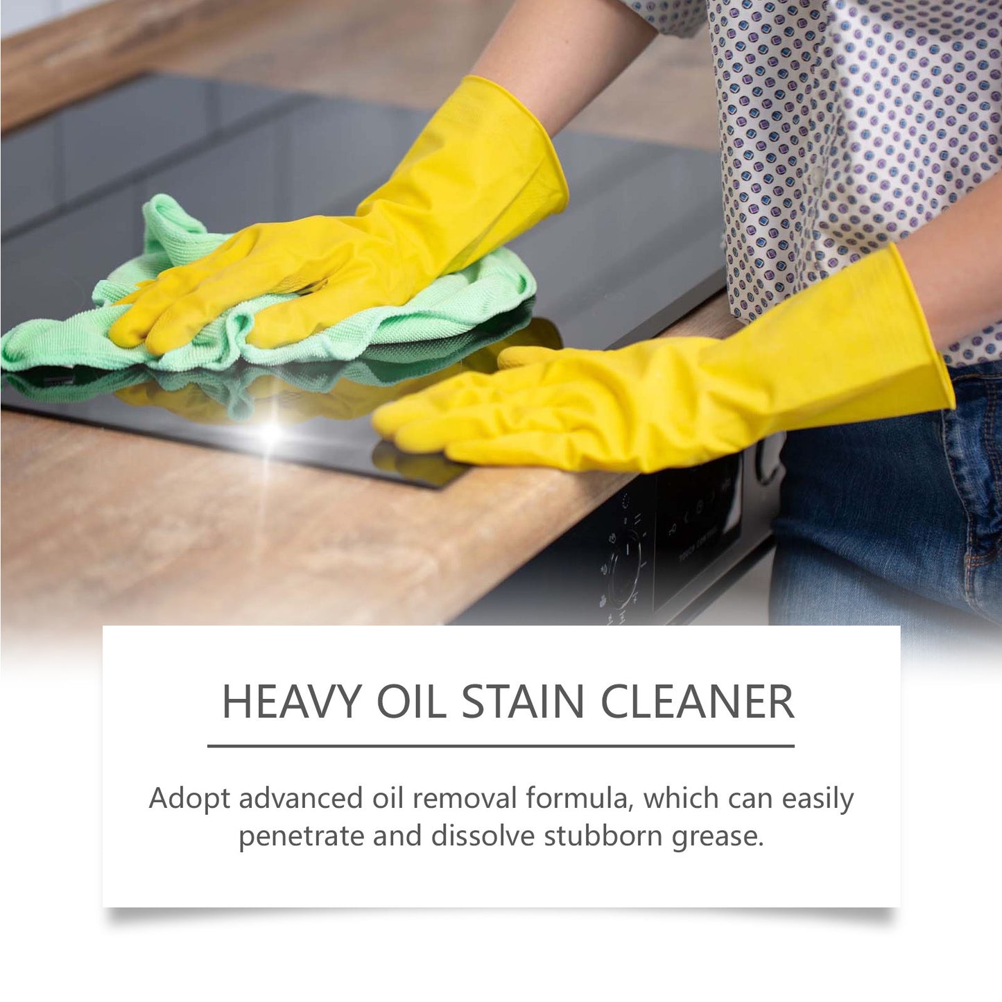 JAKEHOE Kitchen oil-dissolving care spray, heavy oil-stained range hood, stove, kitchen utensils, dissolving stains and cleaning agent