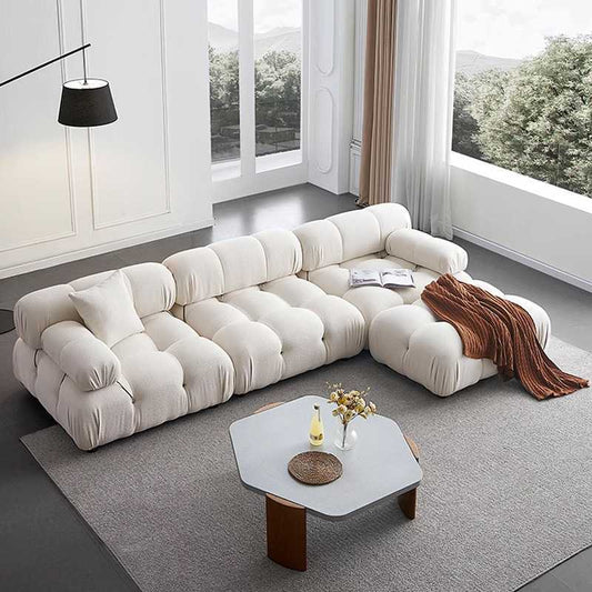 Cross-border export vacuum compressed sofa italian fabric lazy small apartment straight-row module chameleon sofa