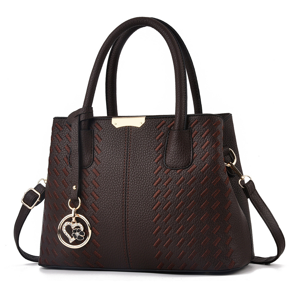 【british mary】2026 new trendy fashion soft leather embroidered middle-aged mom bag cross-border women's handbag
