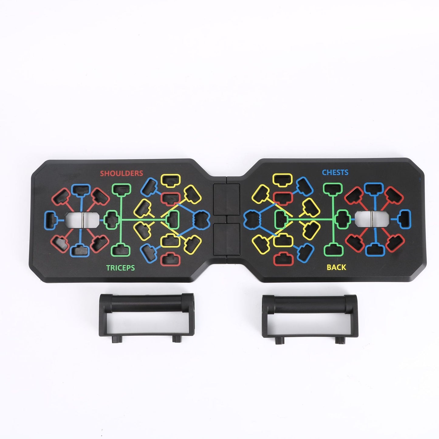 T-bar multifunctional push-up board with assist bars - home gym chest & abdominal muscle training equipment