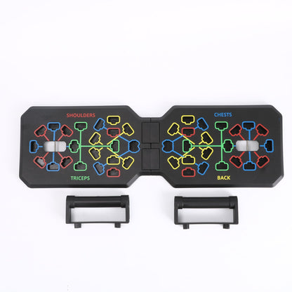 T-bar multifunctional push-up board with assist bars - home gym chest & abdominal muscle training equipment