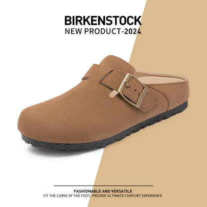Women's summer new birkenstock shoes breathable slippers soft sole comfortable sandals fashionable versatile casual shoes trendy single shoes