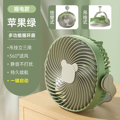 New arrival smart desktop fan usb rechargeable fan remote control timing desktop circulation fan mini handheld xiaofan