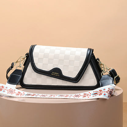 Women's bag 2024 summer new arrival: minimalist trendy fashion small square bag, shoulder bag, crossbody bag, color block cross-border handbag