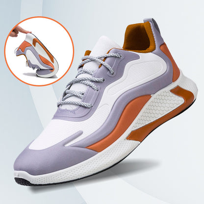 Customized men's export shoes 2024 new korean style casual shoes breathable trendy men's running shoes low-top color block athletic shoes