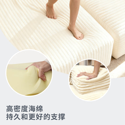 Cross-border bestseller: no-assembly sponge sectional sofa, l-shaped reclining couch, comfortable living room set for home use