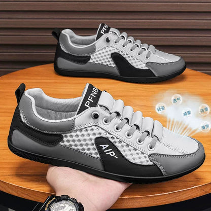 Hollow plus size shoes men's summer mesh half slippers men's one-leg outdoor lazy shoes breathable beanie men's shoes