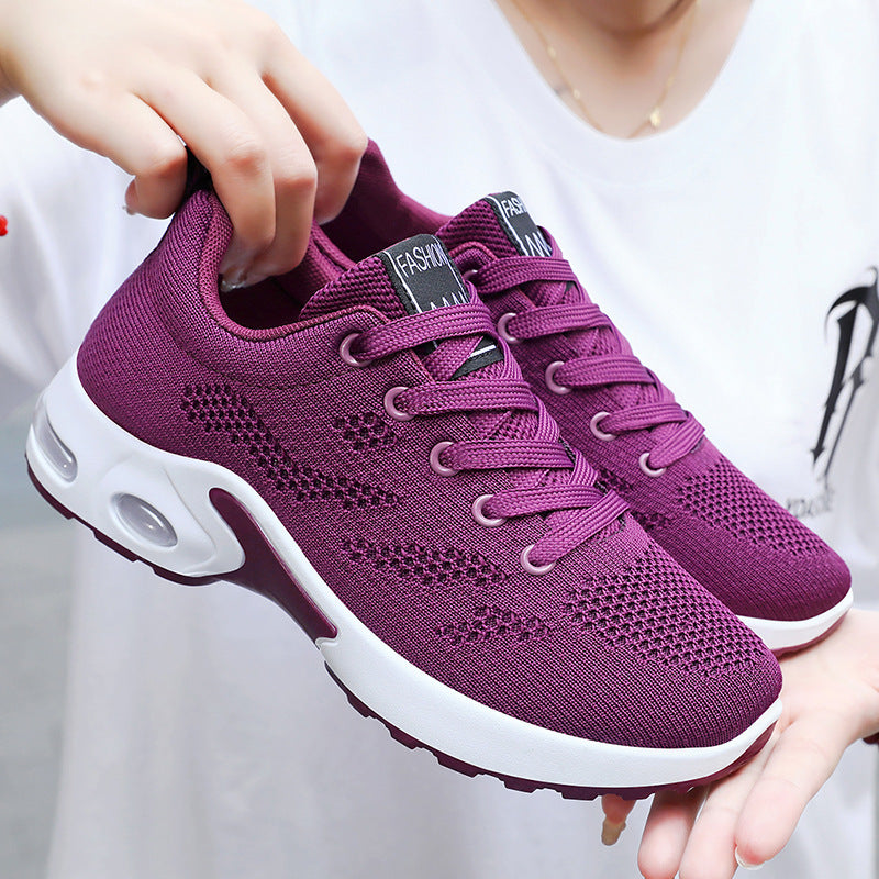 Women's shoes 2026 spring collection: plus size women's shoes for export, cross-border casual air cushion running shoes, breathable soft sole athletic shoes for women