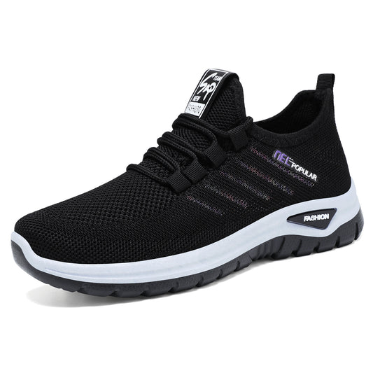 Women's and couple's shoes: customizable small batch production, plus size available, lace-up athletic shoes, soft sole, women's shoes, flyknit breathable casual shoes