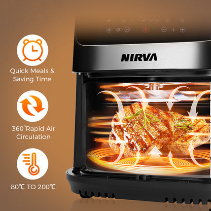 Cross-border exclusive european standard household appliances new large capacity french fries machine multifunctional electric fryer 10l air fryer