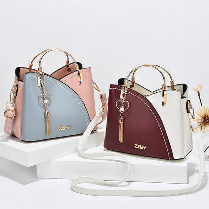 Women's handbags: 2024 new trendy tote bag, korean style color block, large capacity fashion shoulder & crossbody bag - dropshipping available