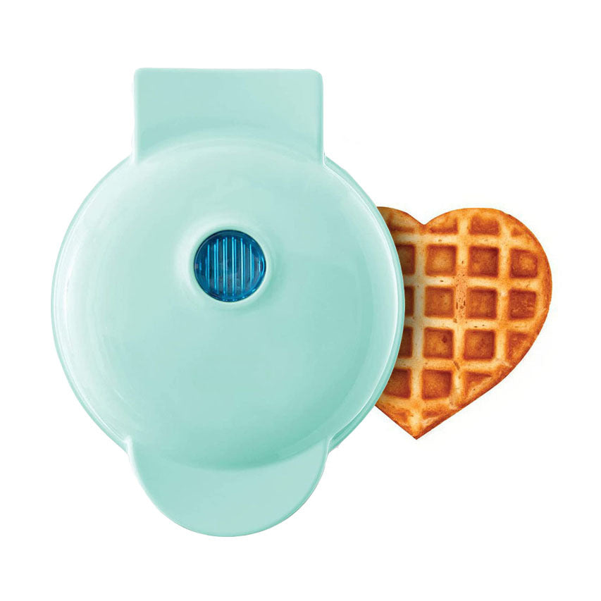 Portable mini heart waffle maker bread maker round sandwich maker light meal maker breakfast maker heart-shaped waffles