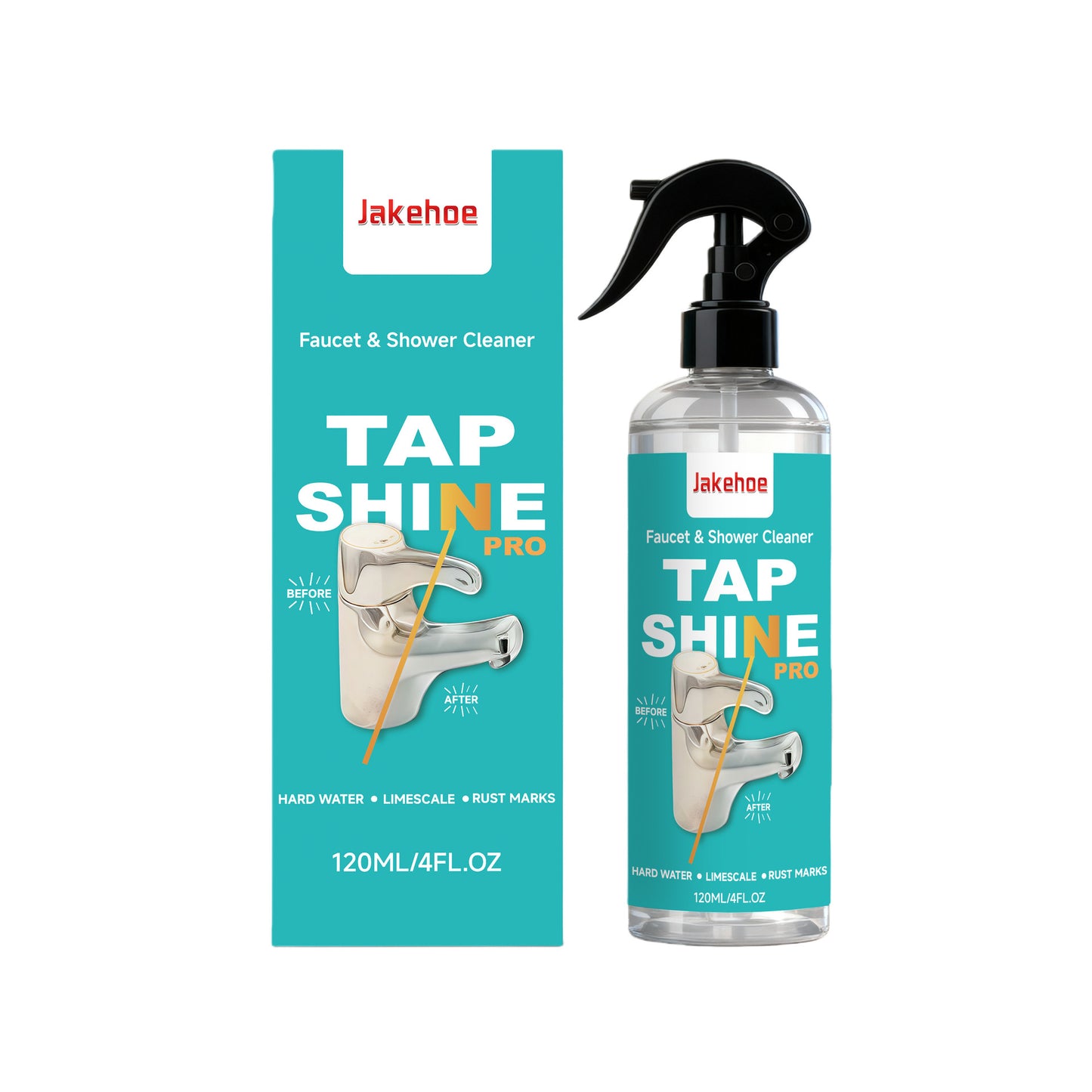 JAKEHOE faucet cleaner, daily kitchen faucet clean, descaling and shiny portable cleaner