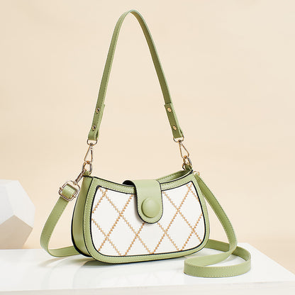 2026 spring new trendy fashion diamond lattice women's bag chain chic korean style small square bag casual shoulder crossbody bag
