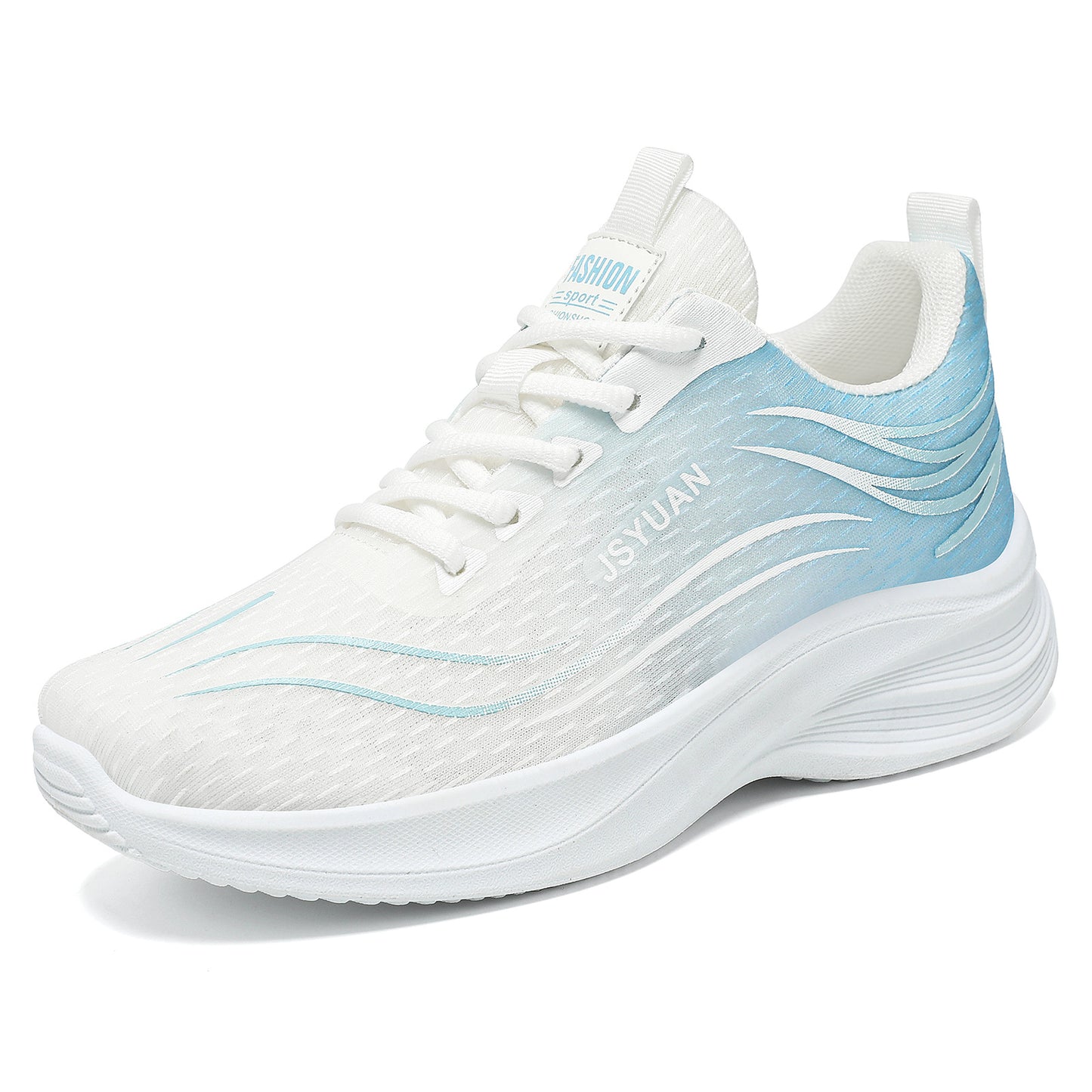 Women's spring lightweight athletic shoes - breathable running shoes, trendy cross-border casual sneakers, flyknit single shoes