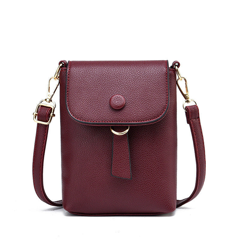2026 winter new arrivals: pu leather women's handbag, niche style, ladies' shoulder & crossbody bag, korean style slim design, women's phone & coin purse