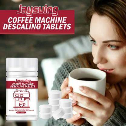 Jaysuing coffee machine cleaning tablets, coffee machine cleaning coffee stains, maintenance filter cleaning effervescent tablets