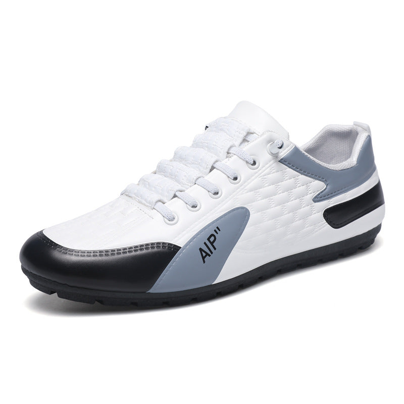 Men's flat casual shoes 2025 new soft sole sneakers lightweight breathable slip-on trendy shoes cross-border