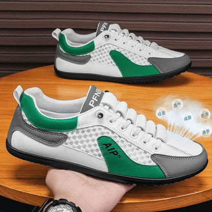 Hollow plus size shoes men's summer mesh half slippers men's one-leg outdoor lazy shoes breathable beanie men's shoes