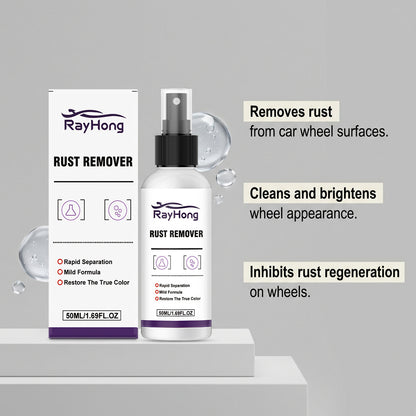 RAYHONG car wheel hub rust remover, car wheel hub cleaning and rejuvenation cleaning surface iron powder rust stains supplies