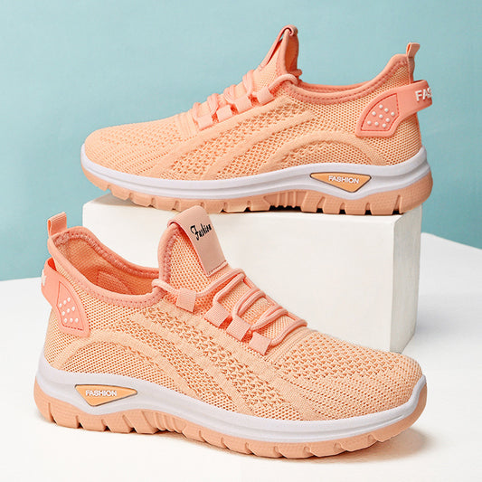 Women's spring collection: flyknit athletic shoes - comfortable, breathable running shoes, plus sizes available, exclusive private label gifts, lightweight single shoes - wholesale