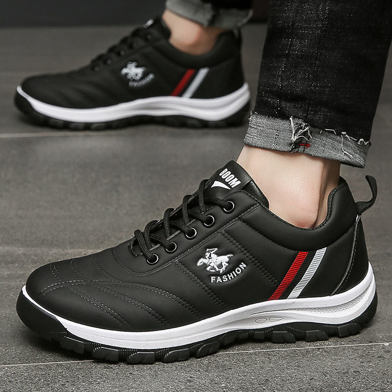 Men's sneakers 2025 new autumn/winter korean style trendy dad shoes low-top chunky sole white shoes soft sole casual shoes for men