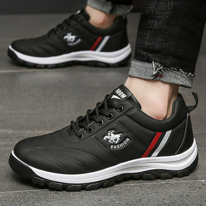 Men's sneakers 2025 new autumn/winter korean style trendy dad shoes low-top chunky sole white shoes soft sole casual shoes for men