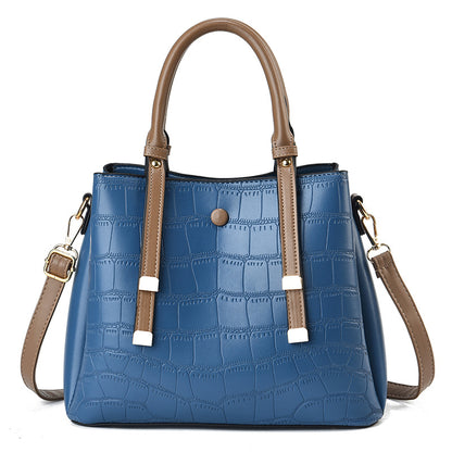 New arrival crocodile pattern texture styling large capacity cross-border western style fashion women's large bag shoulder cross-body one piece dropshipping